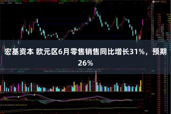 宏基资本 欧元区6月零售销售同比增长31%，预期26%