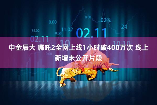 中金辰大 哪吒2全网上线1小时破400万次 线上新增未公开片段